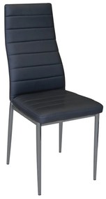 Καρέκλα Jetta-I Black . ΕΜ966,36 40X50X95 cm Σετ 6τμχ Metal, Technoderma
