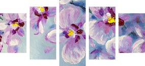 Εικόνα 5 τεμαχίων ρομαντικά μωβ λουλούδια