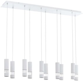 Φωτιστικό Οροφής - Ράγα 39703 Bernabeta GU10/10 White Eglo Metal, Glass