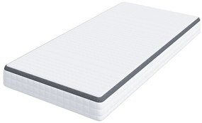 vidaXL Στρώματα Λευκό, Γκρι 90 x 200 cm Πλεκτό ύφασμα