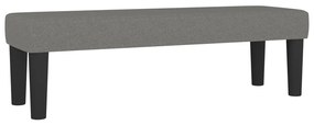 vidaXL Κρεβάτι Boxspring με Στρώμα Σκούρο Γκρι 180x200 εκ Υφασμάτιν