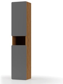 Στήλη Μπάνιου ARKTOS Kαρυδί Γκρί  35x32x170cm 699-03-170-06