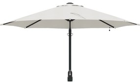 vidaXL Τοίχου Ομπρέλα Κήπου με LEDs Μπεζ 248 εκ.