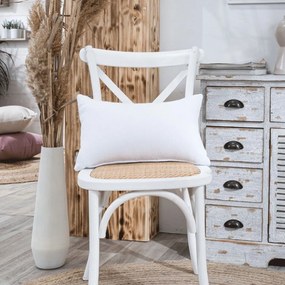 Μαξιλαροθήκη Διακοσμητική Anzio 00 White Teoran 30X50 Cotton-Polyester