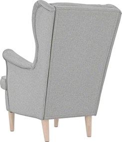 vidaXL πολυθρόνα Cloud Grey 74x84x100 cm Ύφασμα