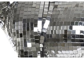 Διακοσμητική Φιγούρα DKD Home Decor Αγγλικά Ασημί Μπουλντόγκ Ρητίνη Σύγχρονη (45,5 x 21,5 x 25 cm)