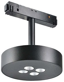 Σποτ Μαγνητικής Ράγας 20177 Φ12x11cm Led 1320Lm 12W 3000K Black