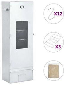 vidaXL Φούρνος Καπνίσματος 44,5 x 29 x 124 εκ. με Πριονίδι 1 κ.