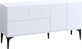 Μπουφές Λευκό / Μαύρο GLISE 150x35x75