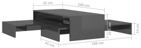 ΤΡΑΠΕΖΑΚΙ ΖΙΓΚΟΝ ΓΥΑΛΙΣΤΕΡΟ ΓΚΡΙ 100X100X26,5 ΕΚ. ΜΟΡΙΟΣΑΝΙΔΑ 806803