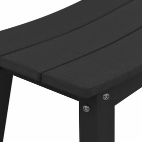 vidaXL Σετ Μπαρ Κήπου 4 pcs Μαύρο HDPE
