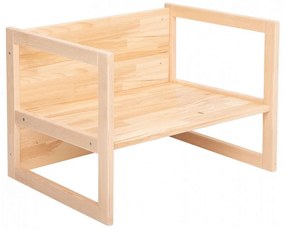Παγκάκι-Τραπέζι Παιδικό HM9289 64,5x45,x47cm Ξύλινο Natural