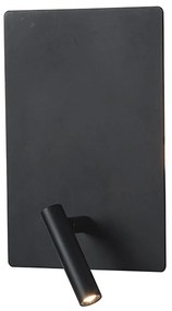 Φωτιστικό Τοίχου - Απλίκα H41 Led Black Matt Metal,Aluminum