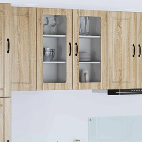 vidaXL Ραφιέρα τοίχου PORTO 2 pcs Δρύς Sonoma Επεξεργασμένο Ξύλο