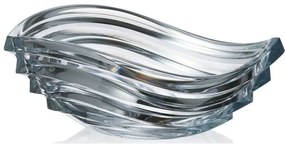 Διακοσμητικό Μπωλ Wave CTB03500401 30,5x22x11cm Κρυστάλλινο Clear Βοημίας Crystal