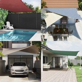 vidaXL Πανί σκιάς Μπλε και άσπρο 3 x 3 x 3 m 100% Πολυέστερ Οξφόρδη