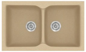 Sanitec Classic 336 Granite Cappuccino Ένθετος Νεροχύτης 90cm