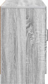 vidaXL Πλαϊνό γραφείο Γκρι Sonoma 89 x 34,5 x 57 εκ.