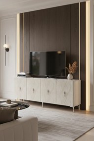 Stewehome πολυλειτουργική κονσόλα ντουλάπι για καφέ και βάση τηλεόρασης 180x32x75 cm