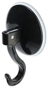 Κρεμάστρα Μπάνιου Μονή Με Βεντούζα 02-25267 Black Estia Plastic