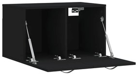 vidaXL Ντουλάπι Τοίχου Μαύρο 60 x 36,5 x 35 εκ. από Επεξεργασμένο Ξύλο