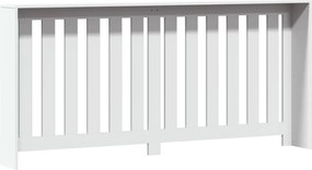vidaXL Κάλυμμα Καλοριφέρ Λευκό 175x20x82 εκ. από Επεξεργασμένο Ξύλο