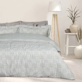 Σεντόνια Happy 9673 (Σετ 4τμχ) Taupe-White Das Home Υπέρδιπλo 240x260cm 100% Βαμβάκι