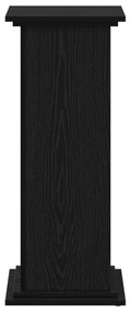 vidaXL Βάση Φυτών Μαύρη Δρυς 33x33x80 εκ. Κατασκευασμένο Ξύλο