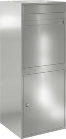 vidaXL Θυρίδα Πακέτων Ασημί 47,5 x 38 x 59 εκ. Επικαλυμμένος Χάλυβας