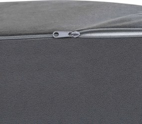 vidaXL Μαξιλάρι Ποδιών Γκρι 68 x 41 x 21 εκ PU Αφρός