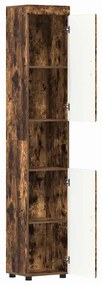 vidaXL Ντουλάπι Μπάνιου TULUM Καπνιστή δρυς 37 x 31.5 x 203 εκ
