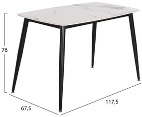 ΣΕΤ ΤΡΑΠΕΖΑΡΙΑΣ 5ΤΜΧ LATRELL HM21192 ΤΡΑΠΕΖΙ ΚΕΡΑΜΙΚΟ TOP-ΒΕΛΟΥΔΟ ΓΚΡΙ ΚΑΡΕΚΛΕΣ