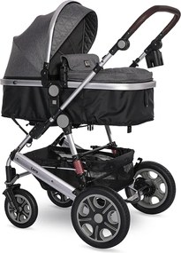 BABY STROLLER LORA STEEL GREY + MAMA BAG