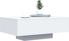 vidaXL Τραπεζάκι Σαλονιού με Φώτα LED Λευκό 85x55x31 εκ.