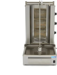 Kebab Grill - 3 Burners - 40kg Meat - Gas