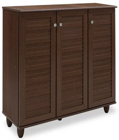 Intrahome Παπουτσοθήκη-ντουλάπι FUJIALEXA Intrahome 16 ζεύγων χρώμα καρυδί 89,5x34,5x91,5εκ | SKU: INTRAPA-234111197
