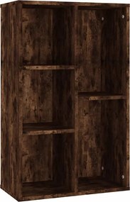 vidaXL Βιβλιοθήκη/Ντουλάπι Καπνιστή Δρυς 50x25x80 εκ. Επεξεργ. Ξύλο