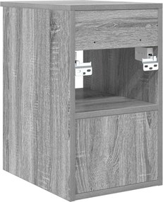 vidaXL Ντουλάπι Μπάνιου Ενδιάμεσο Γκρι Sonoma 30 x 41 x 50 εκ.