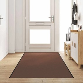 vidaXL Πατάκι Πόρτας Ορθογώνιο Καφέ 120x350 εκ.