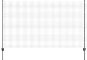 vidaXL Συρμάτινος Φράκτης με 44 U Posts Γκρι 1.4x50 μ Ατσάλι