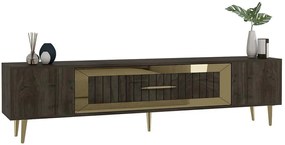 Έπιπλο Τηλεόρασης Dekolp 475OLV3009 150x29,6x48,2cm Walnut-Gold