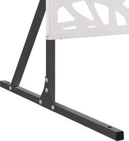 vidaXL Οθόνη Ιδιωτικότητας Γκρι 100 x 50 x 180 εκ. Ατσάλι