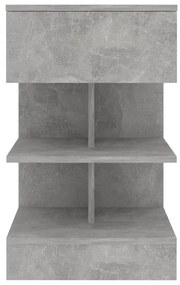 vidaXL Κομοδίνα 2 τεμ. Γκρι Σκυροδέματος 40 x 35 x 65 εκ.