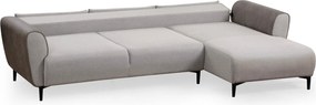 Corner Sofa-Bed Aren Right - Grey Grey