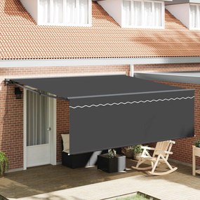 vidaXL Σκελετός Τέντας Κίτρινο και Λευκό 350 x 250 εκ