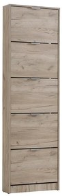 Παπουτσοθήκη Base 15 Γκρί Δρύς 58x18x191,5 εκ. 58x18x191.5 εκ.