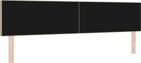 vidaXL LED κεφαλάρι Γκρι Πράσινο 200 cm Υφασμάτινο Κορντουρά