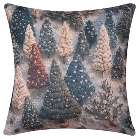 Χριστουγεννιάτικη Μαξιλαροθήκη (45x45) Silk Fashion ks2026-3