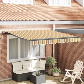 vidaXL Αναδιπλούμενη τέντα Πολύχρωμο 350 x 250 εκ