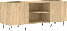 vidaXL Δισκοθήκη Sonoma Δρυς 121 x 38 x 48 εκ. από Επεξεργασμένο Ξύλο